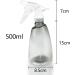 Buy Gvolatee 3 STK 500ml Refillable Spray Bottles - Transparent Plastic Atomizers for Plants Hair and Cleaning - Buy Online on GoSupps.com