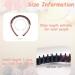 Doromy 6Pcs Nonslip Comb Headband Set for Women - Elastic Floral, Wrapped Cloth, Resin Think Headbands - Perfect for Makeup, Washing Face - Hair Accessories - Buy Online on GoSupps.com