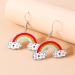 Feyley Earrings - Acrylic Pendant Earrings for Women | Lightweight Cartoon Fashion Jewelry for Everyday & Casual Dates | Colorful Rainbow Design - Buy Online on GoSupps.com