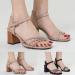 Shop XTZYGLFD Women's Rhinestone Sandals - Comfortable Open Toe Buckle Summer Heels (Size 8 6.5 UK 3X Narrow) - Buy Online on GoSupps.com