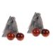 Ultechnovo 2 sets Handball Puppet heads to tinker Hand rolling balls Large wooden pearls wooden balls for hand exercises Gently rolling balls.