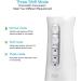 Cordless Water Flosser - Portable, Rechargeable, IPX7 Waterproof - 3 Modes, 5 Jets - Dental Oral Irrigator for Travel & Home - White - Buy Online on GoSupps.com