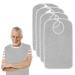 Reusable Terry Cloth Adult Bibs, Super Absorbent Waterproof Clothing Protector for Men, Women, Elderly, Grey 4pcs Grey