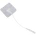 Promed tissue electrode 40 x 40 mm 4 pieces self-adhesive TENS electrodes with 2mm plug connection for TENS/EMS devices reusable 40x40