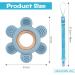 Vicloon Baby Teething Toy | BPA-Free Silicone Teether for Boys & Girls | Easy-to-Hold Rudder Design | Chewlery | Blue - Buy Online on GoSupps.com