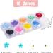 3D Nail Flower 10 Boxes Colorful Flower Nail Art with Bling Gold and White Nail Art Beads Cherry Blossom Acrylic Rhinestones for Nail Decoration Supplies (10 Colors) - Buy Online on GoSupps.com