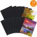 CONDA Black Canvas Panels 8x10 inch Pack of 14 - 100% Cotton, Acid-Free, Gesso-Primed Art Boards for Oil & Acrylic Painting - Buy Online on GoSupps.com