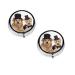 (Cute Dogs) Round Pill Box 3 Compartment Pill Box Mini Decorative Pocket Purse Portable Travel Medicine Tablet Vitamin Holder Organizer Pill Case