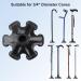 Supregear 6-Prong Non-Slip Rubber Cane Tip for 19mm Standard Walking Canes - Self Standing Replacement Accessory in Black - Buy Online on GoSupps.com