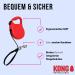 Buy High-Quality 5m Cong Roll-Out Dog Leash for Medium Dogs - Red Light & Compact with Break & Lock System - Buy Online on GoSupps.com