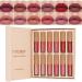 12 Colors Nude Liquid Lipstick Makeup Set Velvet Matte Long-Lasting Waterproof Non-Stick Cup Not Fade Pink Lip Gloss Red Lipstick Makeup Set Gift Kit For Women (Set B)