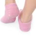 Veewon Moisturizing Gel Socks - Spa Quality with Vitamin E & Oil for Repairing Dry Skin | 2 Pairs Blue & Pink - Buy Online on GoSupps.com