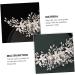 Ipetboom Alloy Pearl Hair Comb Rhinestone Barrettes Hair Accessory for Women Pearl Hair Pin Tiara Bridal Headdress Hair Accessories White European and American Bride Iron Wire - Buy Online on GoSupps.com