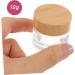 HONMEET Glass Jar Containers with Lids Glass Container with Lid Makeup Container Terrarium Fogger Terrariums Small Jar with Lid Body Butters Wood With Cover Travel Small Container - Buy Online on GoSupps.com