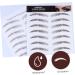 Ipetboom 4pcs Eyebrow Stickers Tool Stickers Eyebrow Makeup Eyebrow Transfer Stickers Bionic 3d Applique 21x15cm Brown - Buy Online on GoSupps.com