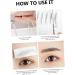 BIUDECO Hair-like Eyebrows 4pcs Eyebrow Stickers Tool Stickers Makeup Brow Sticker Artificial Eyebrow Applique Make up 4d - Buy Online on GoSupps.com