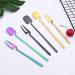 Flatware Sets 6Pcs New Gold Dinnerware Set Kitchen Decor Spoon Fork Knife Flatware Set Matte Cutlery Ice Cream Desserts Soup Coffee Use (Color : 6Pcs Teaspoon) - Buy Online on GoSupps.com