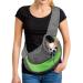 Tragot dog Small cat carrying bag puppy pocket pet pet mesh transport bag adjustable shoulder bag travel dog carrier bag dog carrier cat carrier small animals dog application l l (2-4kg) green