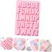 Ciieeo 2 Pcs 26 Alphabet Silicone Mold Ice Cube Decor Candle Molds Letter Fondant Silicone Molds for Soap Silicone Fondant Molds Silicone Baking Mold Chocolate Mold Alphabet Dessert Mold Pinkx2pcs 27.2X18.2X1.3CMx2pcs - Buy Online on GoSupps.com