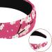 Headbands Women Hair Head Bands 2 Pieces Wide Top Turban Velvet Hair Bands Elastic Headband Pink Floral Flower Fashion Head Wrap 2 Size Multi-colored 4 - Buy Online on GoSupps.com