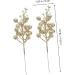 HOMSFOU 40 Pcs Christmas Imitation Berries Faux Winter Berry Sprigs Decorative Branch Gold Berry Picks Craft Berry Stems Cone Outdoor Plants Christmas Tree Picks Frosted Foam Blueberry Goldenx4pcs 19X5X5CMx4pcs - Buy Online on GoSupps.com