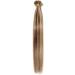 18" Pre Bonded Human Hair Extensions 0.5g*200 Strands (#4/27 Medium Brown&Dark Blonde 100g) - Buy Online on GoSupps.com