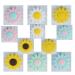24pcs Silicone Sunflower Bead Silicone Animal Flower Beads for DIY Beading Mom Necklace Pendant Accessories (24pcs)
