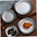 HOMSFOU 3pcs Square Snack Plate Soy Dish Ceramic Plates Soy Sauce Plates Oyster Dishes Sauce Seasoning Dish Small Plates Small Sauce Cups Square Plates Spices Dishes Stainless re-usable As Shownx3pcs 9.5X9.5CMx3pcs - Buy Online on GoSupps.com