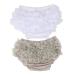 HOOLCHEAN Baby Infant Girls 2PCS Set Tulle Ruffle Bloomer 0-6 Months White & Grey