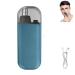 Portable Nose Hair Trimmer Painless Nose Hair Trimmer Type-C Rechargeable Nose Trimmer with Dust Protection Cap Dual Edge Blades Nose Trimmer (Blue)