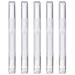 5 Pack 3 ml Transparent Twist Pens, Empty Nail Oil Pen with Brush Tip, Cosmetic Lip Gloss Container Applicators Eyelash Growth Liquid Tube (5x)
