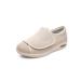 DENACARE Women's Wide Width Shoes with Adjustable Closure Lightweight for Diabetic Edema Plantar Fasciitis Bunions Arthritis Swollen Feet-SW2 Beige
