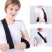 Adjustable Padded Arm Sling for Shoulder Injury - Adult Shoulder Support for Fixation of Joint Dislocation, Post-Operative Care, and Arm Fractures - Black - Buy Online on GoSupps.com