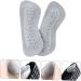 9 Pairs Anti-Wear Foot Stickers - Wear-Resistant Anti-Slip Heel Pads for High Heels | Cow Leather Cushion & Rear Heel Sticker - Grey - Buy Online on GoSupps.com