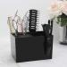 Hair Scissors Barber Storage Box Holder Hair Brush Organizer Black Hairdressing Groomer Tool Box Barber Tools Holder - Buy Online on GoSupps.com