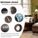 Leather Repair Patch Tape Kit for Couches - 2 Pack 4x60 Inch Adhesive for Leather Vinyl Furniture, Car Seats, Handbags, Jackets - Black - Buy Online on GoSupps.com