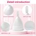 M Muncaso Menstrual Cup 2 Pack - Soft Flexible Medical Silicone Reusable Period Cup - White | Eco-Friendly Menstruation Solution - Buy Online on GoSupps.com