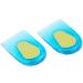 Newgen Medicals padded heel pillow: dampening heel pillow made of silicone gel 1 pair in unit size (heel cushion heels Gel inserted silicone pillow heel)