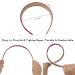 Wecoe 10 Pack Satin Headbands - Red White Black - Non Slip Fashion Hair Bands - DIY Mothers Day Accessories - Buy Online on GoSupps.com
