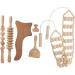 Healvian 12 STK Wooden Massage Tools Set - Back Muscle Therapy Device Engraved Roll Rod & Contour Board for Optimal Recovery - Buy Online on GoSupps.com