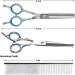 NiCoLa Pet Grooming Scissors Set - 6-Inch Professional Pet Grooming Scissors Set Titanium Pet Groomer Set Straight and Curved and Sparse Scissors/Shears Set - Buy Online on GoSupps.com