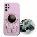 G n rique TTVV Mignon toile Astronaute Support Coque pour Xiaomi Redmi A1 Galvanis Ultra Mince tui Housse de Protection Anti-Rayures avec Astronaute B quille Stand Xiaomi Redmi A1 Violet