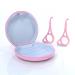 Aligner Case with Magnetic Closure and Textured Liner Solid Orthodontic Retainer Case with 2Pcs Aligner Removal Tools for Invisalign Aligner Night Guard (Pink + Pink)