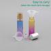 Rowiz 10PCS 10ml Gradient Color Glass Bottle Leakproof Glass Bottle Essential Oil Roller Bottles Set With Stainless Steel Balls And Gold or Silver Screwcap For Perfume & Aromatherapy Oils Blue-purple and Yellow-rose Red Gradient - Buy Online on GoSupps.com