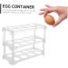 GLEAVI 2pcs Egg Grid Eggs Plastic to Go Containers Egg Organizer Plastic Egg Holder Dispenser Refrigerator Transparentx2pcs 22.3X16.2X10.1CMx2pcs - Buy Online on GoSupps.com