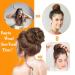 MORICA Messy Hair Bun Scrunchie Extension in Dark Brown - Women's Curly Wavy Synthetic Chignon Updo Hairpiece - Buy Online on GoSupps.com