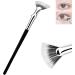 Lash Fan Brush - 120 Degree Bent Mascara Fan Brush Creative Makeup Brush Eyelash Separator Brush | Reusable Lash Fan Brush With Synthetic Fiber Bristles Eyelash Grooming Brush For Woman Girls - Buy Online on GoSupps.com