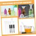 Beatifufu 9 Set Empty Mascara Bottle Eyelash Growth Oil Containers Empty Mascara Refiller Transparent Abs - Buy Online on GoSupps.com