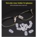 QWAMBVZE 50 Pairs Transparent Soft Silicone Push-In Nose Pads for Glasses - Comfortable & Secure Fit - Buy Online on GoSupps.com