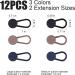 12PCS Rubber Adjustable Pants Button Extenders for Pants, Jeans, Trousers in Black, Blue, Khaki - Buy Online on GoSupps.com